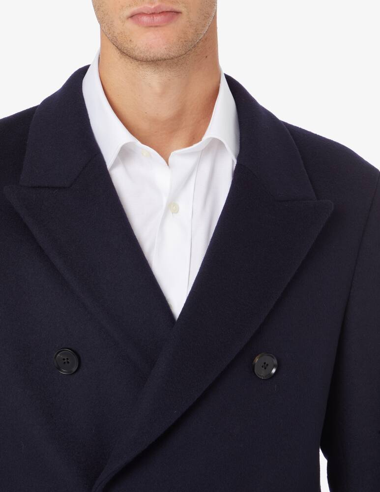 Sartoria Italiana Double breasted coat - Blue - picture 4 Sartoria Italiana Double breasted coat - Blue - picture 4