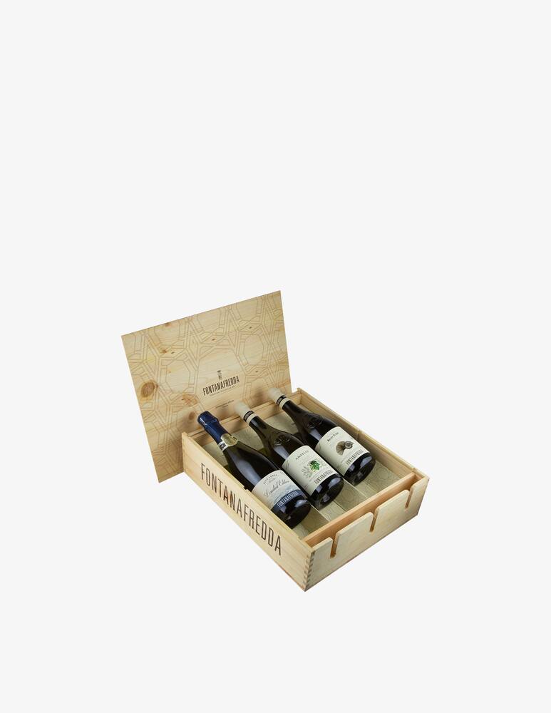 rinascente Fontanafredda Cassetta Design Piemonte 3 Bottiglie