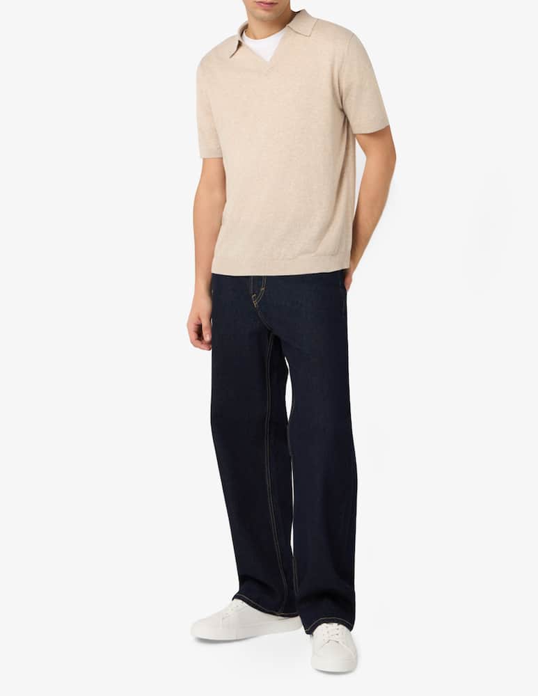 Rinascente Collection Polo v-neck cotton-linen blend - picture 2 Rinascente Collection Polo v-neck cotton-linen blend - picture 2