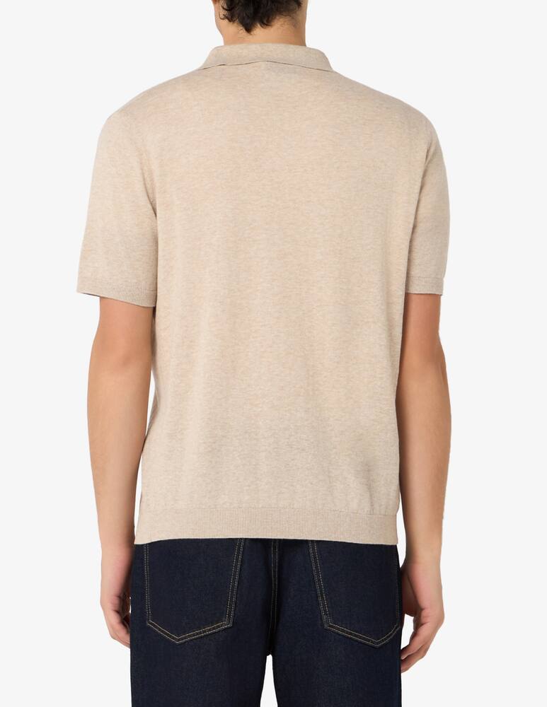 rinascente Rinascente Collection Polo v-neck cotton-linen blend