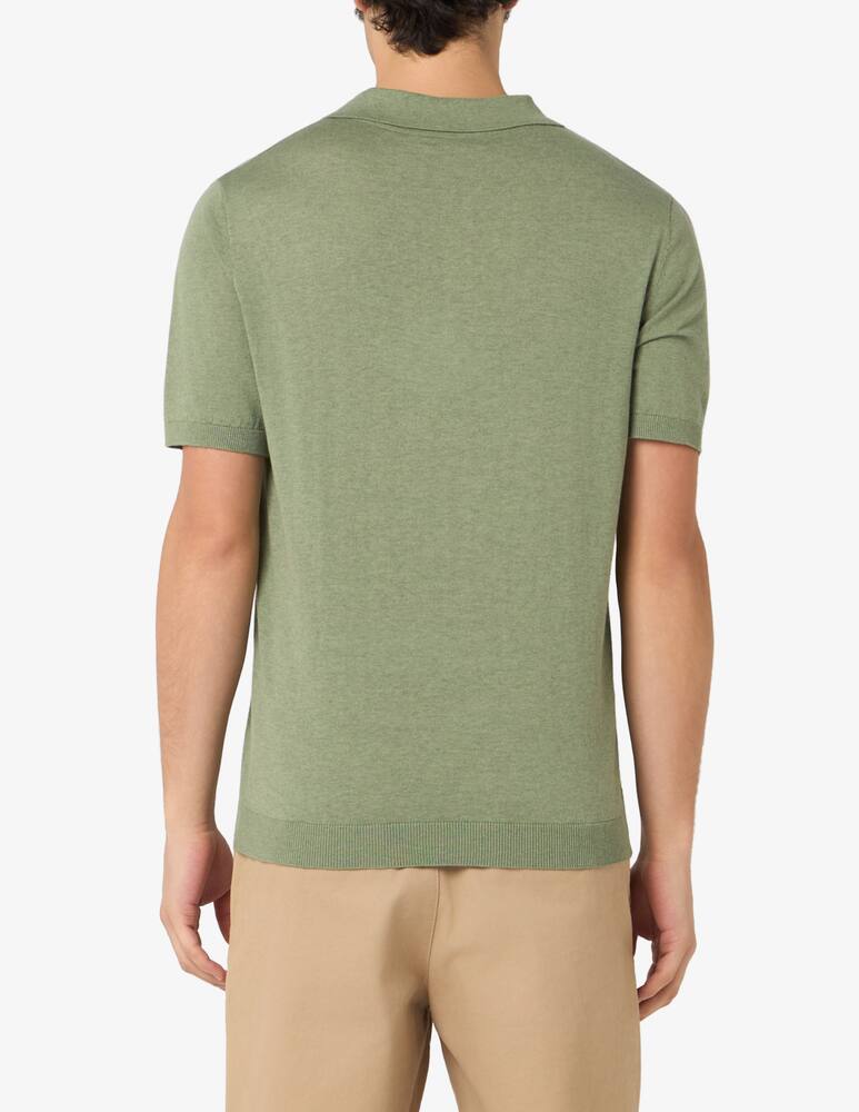 rinascente Rinascente Collection Polo v-neck cotton-linen blend