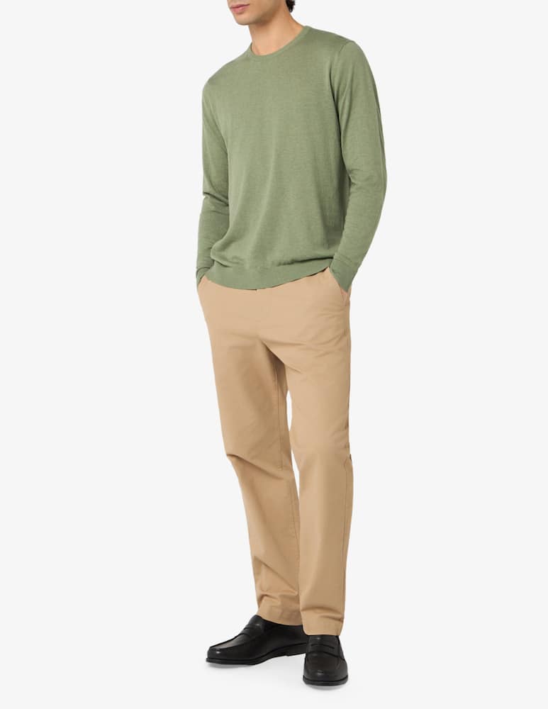 rinascente Rinascente Collection Cotton-linen crewneck jumper