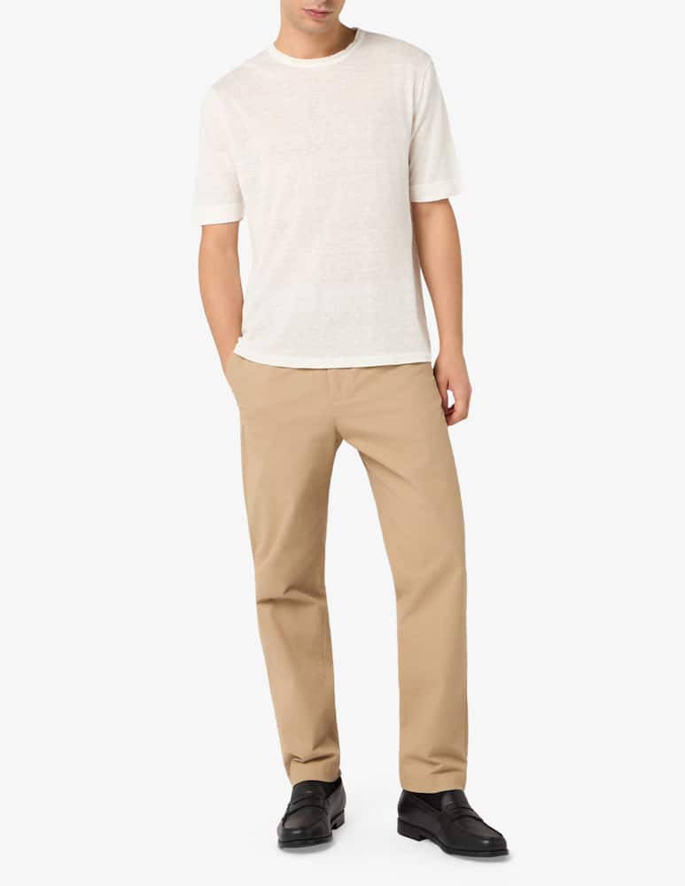 Rinascente Collection Linen crewneck t-shirt - picture 2 Rinascente Collection Linen crewneck t-shirt - picture 2