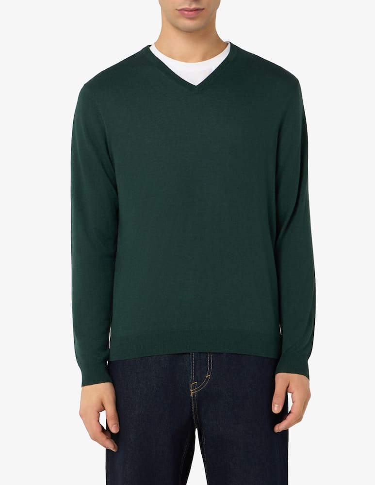 Rinascente Collection Maglia scollo a V in seta cotone e cashmere - immagine 1 Rinascente Collection Maglia scollo a V in seta cotone e cashmere - immagine 1