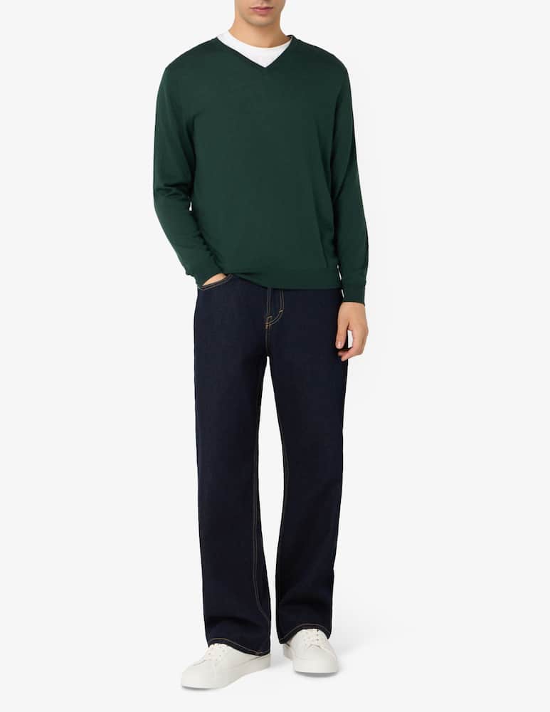 Rinascente Collection Maglia scollo a V in seta cotone e cashmere - immagine 2 Rinascente Collection Maglia scollo a V in seta cotone e cashmere - immagine 2