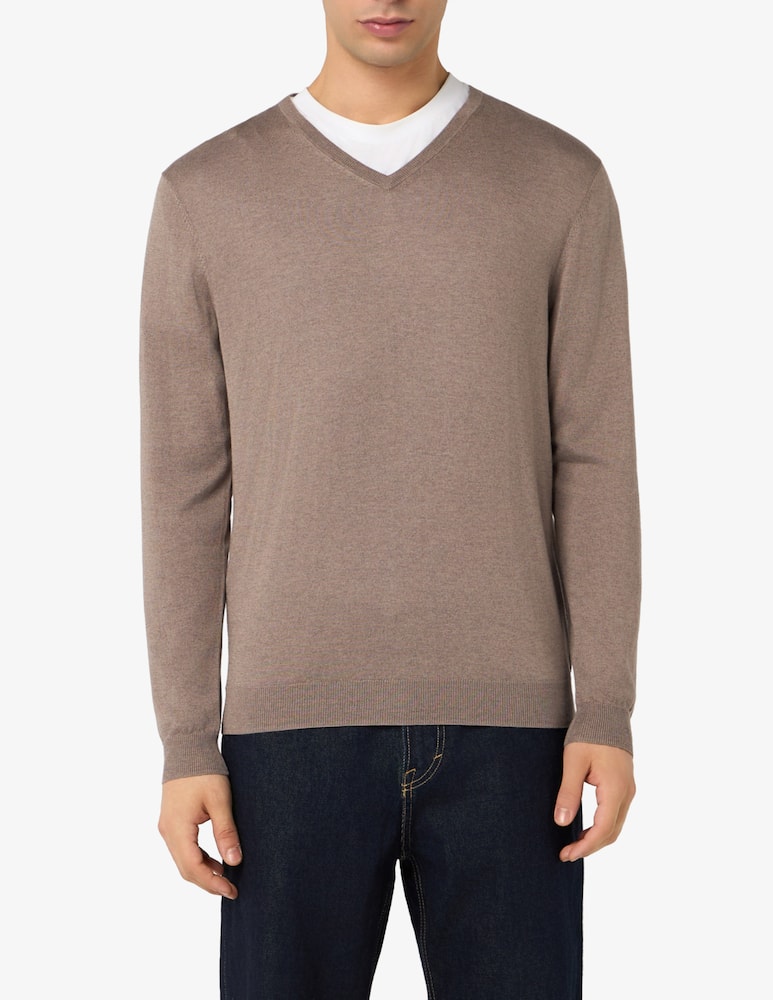 rinascente Rinascente Collection V-neck silk blend cotton jumper