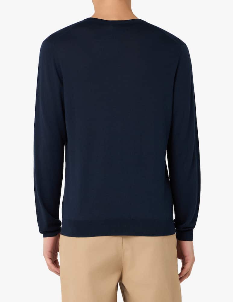 Rinascente Collection V-neck silk blend cotton jumper - picture 3 Rinascente Collection V-neck silk blend cotton jumper - picture 3