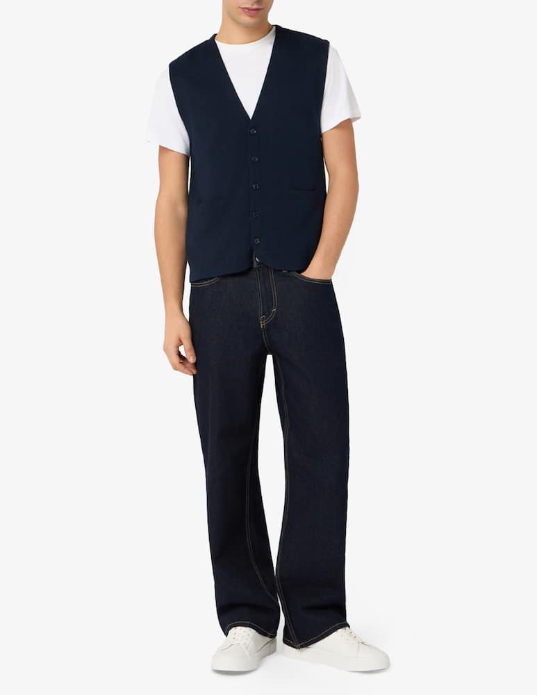 rinascente Rinascente Collection Gilet con bottoni in seta e cotone