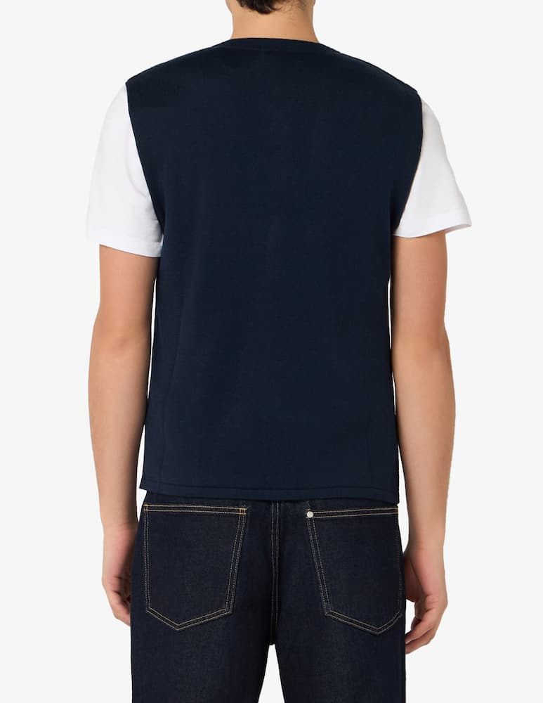 rinascente Rinascente Collection Gilet con bottoni in seta e cotone