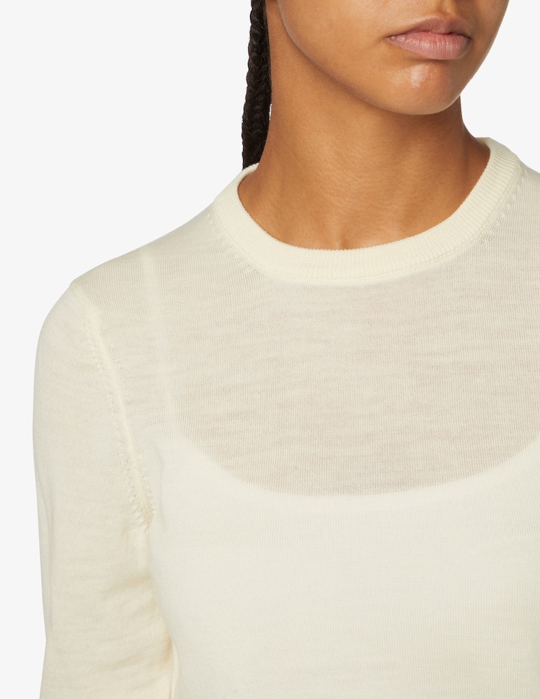 Rinascente Collection Maglione in lana a manica lunga - Bianco - immagine 4 Rinascente Collection Maglione in lana a manica lunga - Bianco - immagine 4