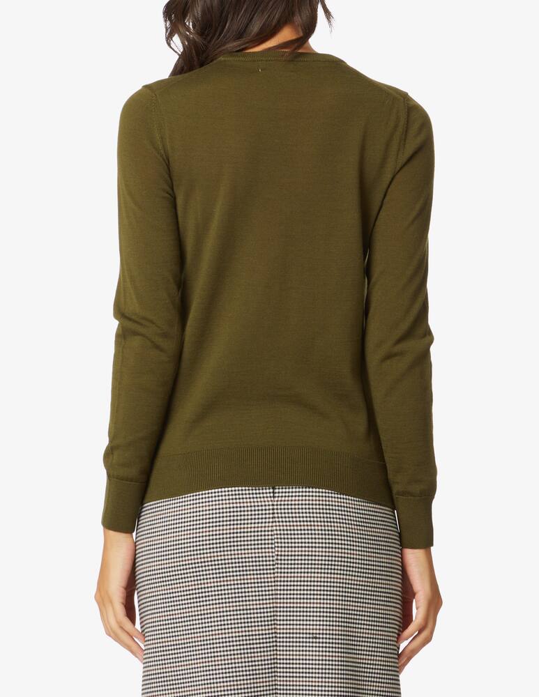 rinascente Rinascente Collection Maglione in lana a manica lunga - Oliva