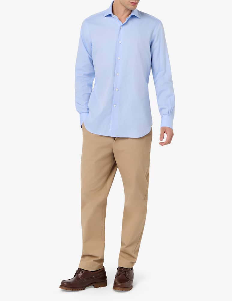 rinascente Alessandro Gherardi Camicia regular fit in twill di cotone no stiro