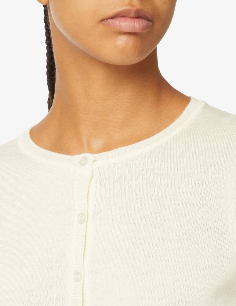 rinascente Rinascente Collection Cardigan scollo a coreana - Bianco