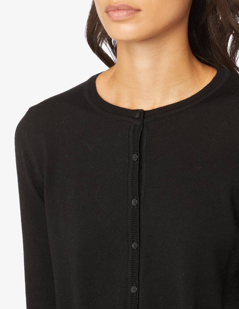 Rinascente Collection Korean neck cardigan - Black - picture 4