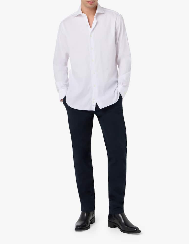 Alessandro Gherardi Camicia regular fit in twill di cotone no stiro - immagine 2 Alessandro Gherardi Camicia regular fit in twill di cotone no stiro - immagine 2