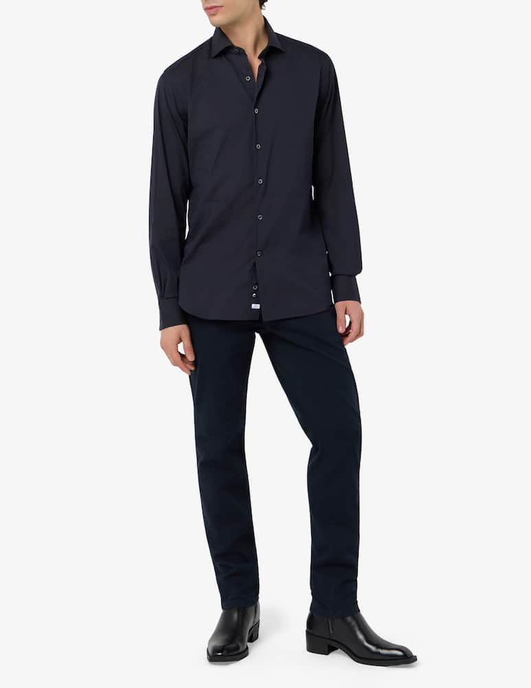 Alessandro Gherardi Camicia regular fit in popeline stretch no stiro - immagine 2 Alessandro Gherardi Camicia regular fit in popeline stretch no stiro - immagine 2