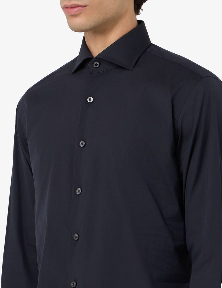 Alessandro Gherardi Camicia regular fit in popeline stretch no stiro - immagine 4 Alessandro Gherardi Camicia regular fit in popeline stretch no stiro - immagine 4