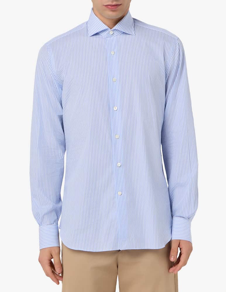 rinascente Alessandro Gherardi Camicia regular fit bacchetta in poplin no stiro