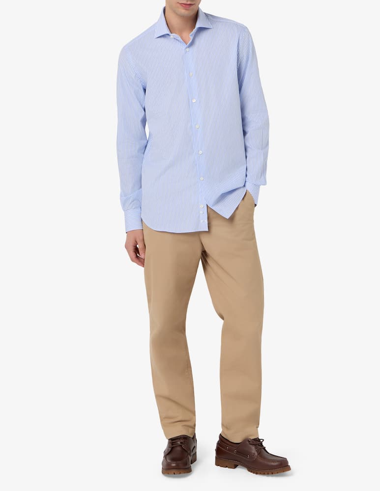 rinascente Alessandro Gherardi Camicia regular fit bacchetta in poplin no stiro