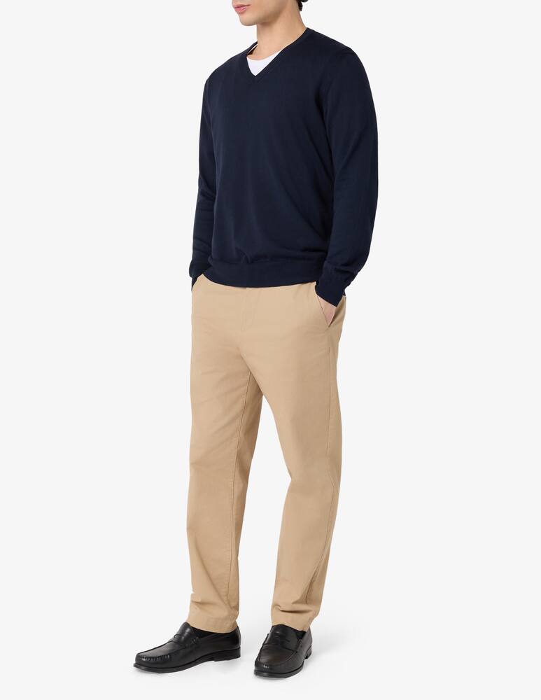 Rinascente Collection Maglia scollo a V in cotone tinto capo - immagine 2 Rinascente Collection Maglia scollo a V in cotone tinto capo - immagine 2