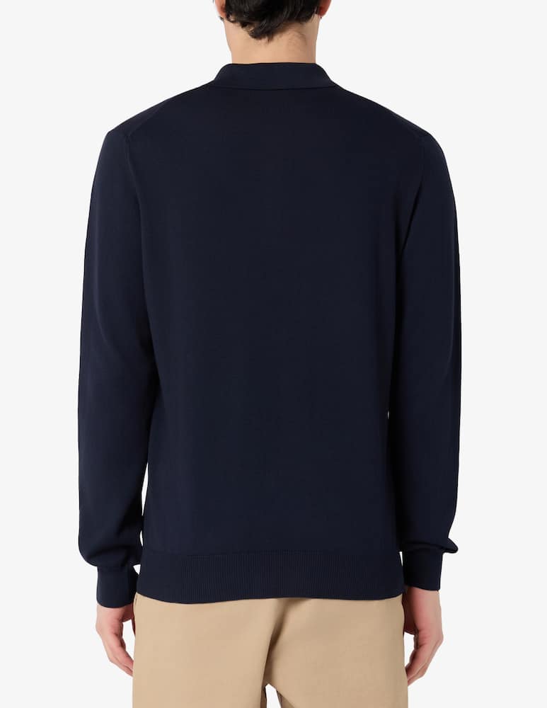 rinascente Rinascente Collection Polo a maniche lunghe in cotone tinto capo