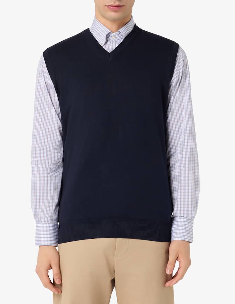 rinascente Rinascente Collection Cotton v-neck gilet