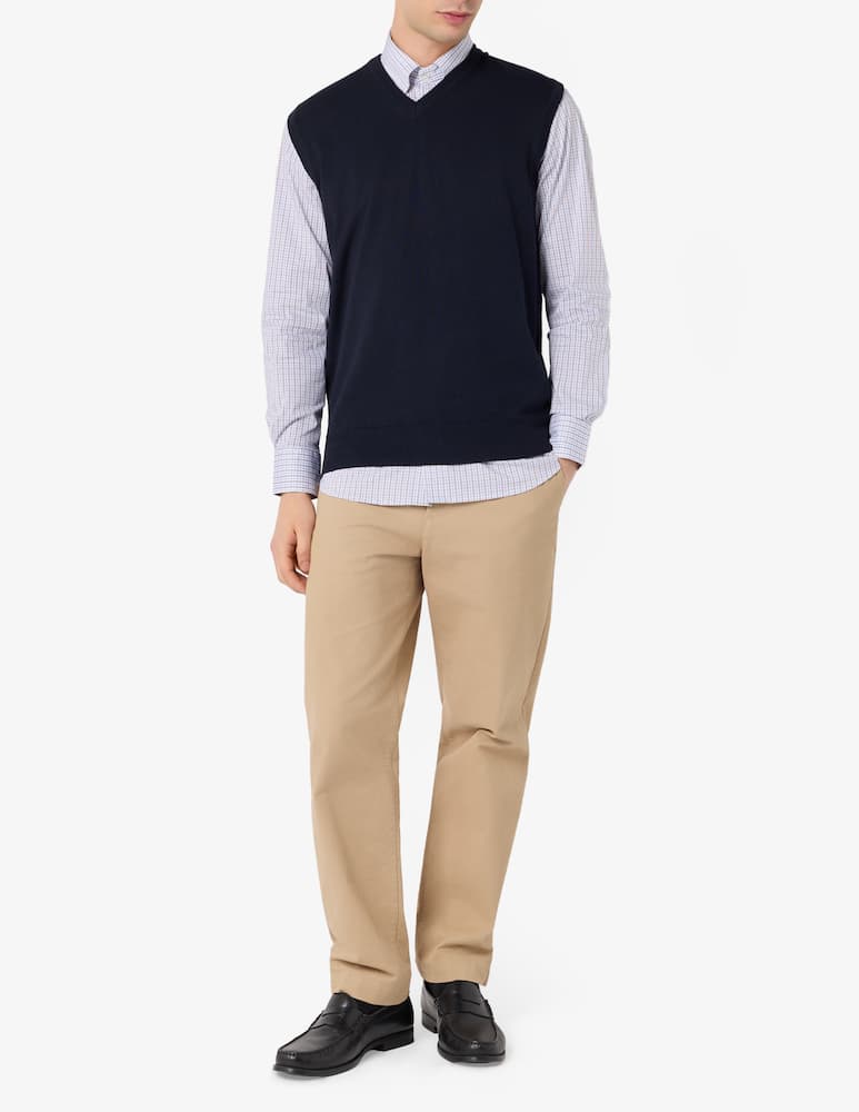 Rinascente Collection V-neck cotton gilet - picture 2 Rinascente Collection V-neck cotton gilet - picture 2