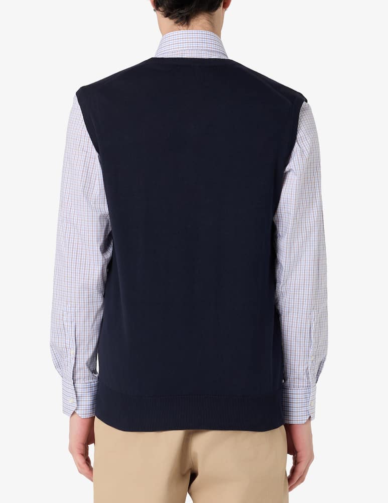 Rinascente Collection V-neck cotton gilet - picture 3 Rinascente Collection V-neck cotton gilet - picture 3