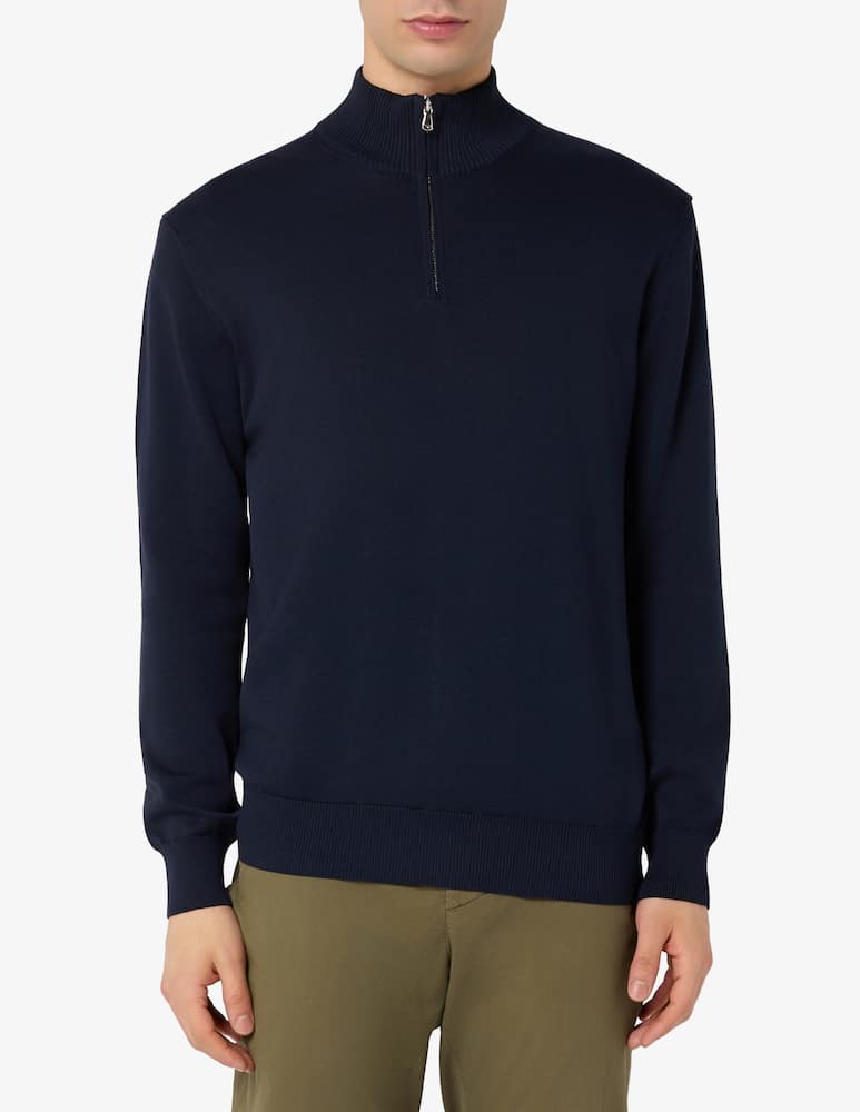 rinascente Rinascente Collection Zip cotton turtleneck jumper