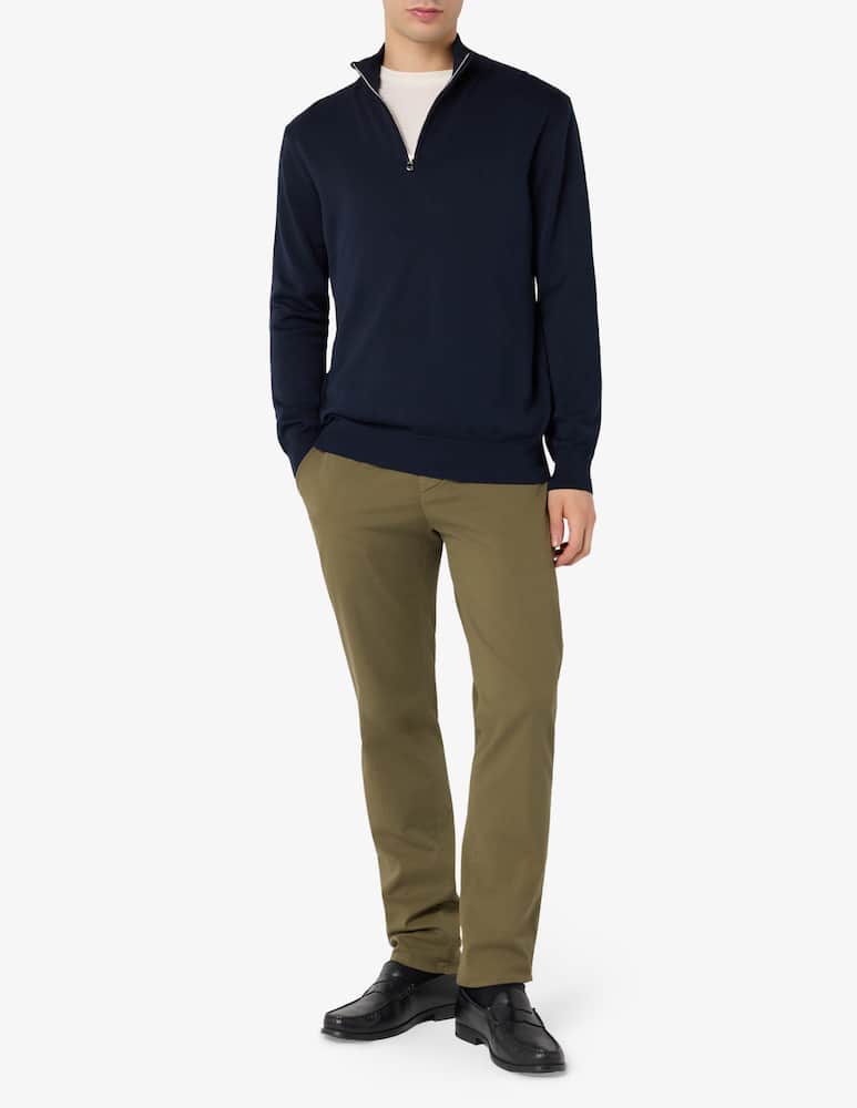 rinascente Rinascente Collection Zip cotton turtleneck jumper