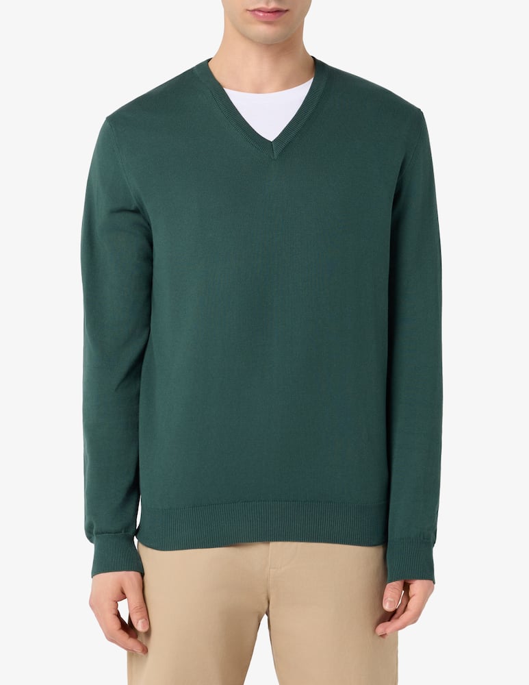 Rinascente Collection V-neck cotton jumper - picture 1 Rinascente Collection V-neck cotton jumper - picture 1