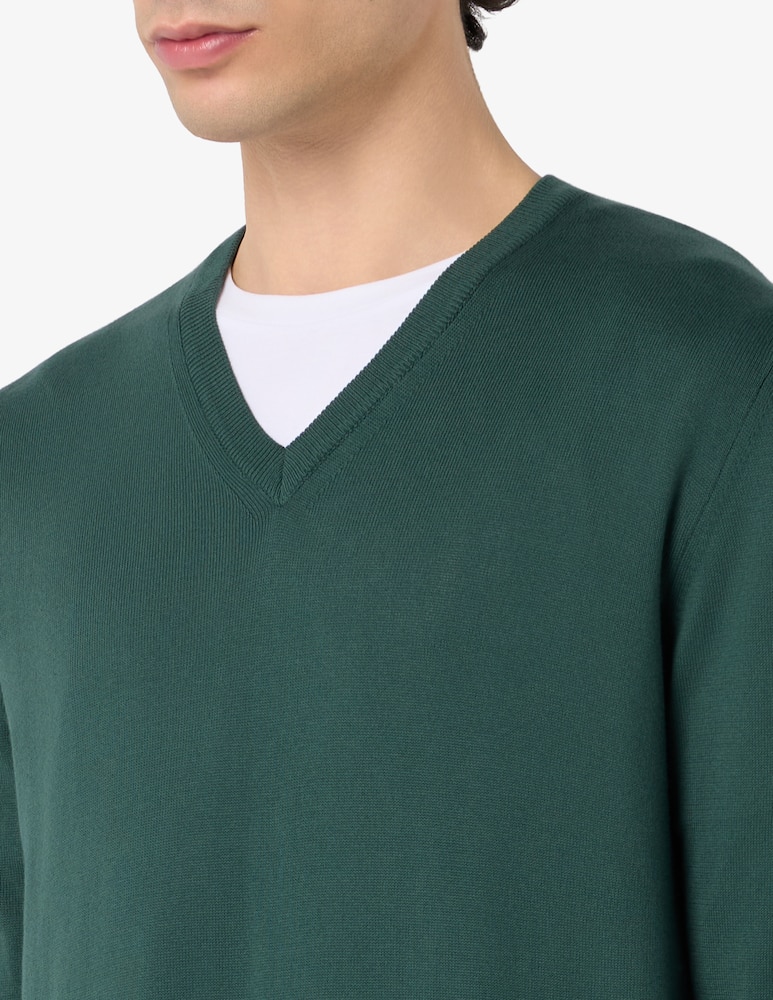 Rinascente Collection V-neck cotton jumper - picture 4 Rinascente Collection V-neck cotton jumper - picture 4