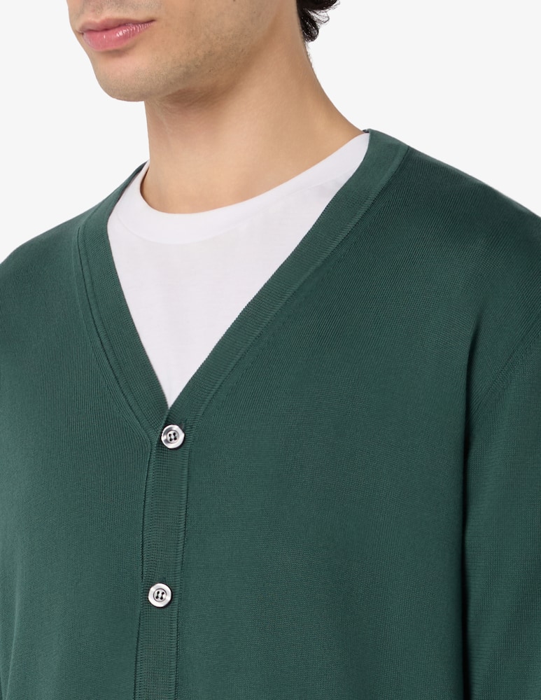 Rinascente Collection Cotton v-neck cardigan - picture 4 Rinascente Collection Cotton v-neck cardigan - picture 4