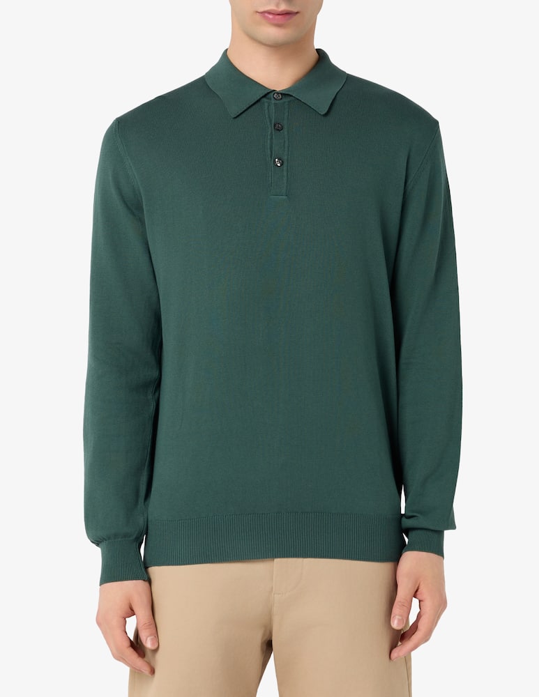 Rinascente Collection Long sleeve cotton polo - picture 1 Rinascente Collection Long sleeve cotton polo - picture 1