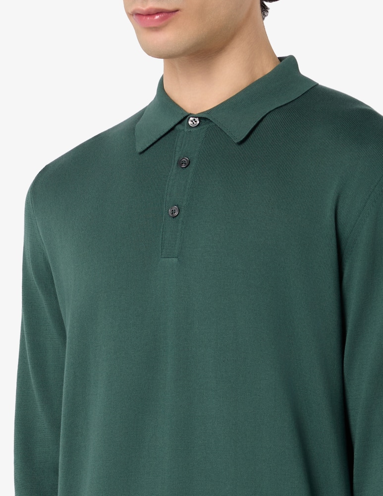 Rinascente Collection Long sleeve cotton polo - picture 4 Rinascente Collection Long sleeve cotton polo - picture 4