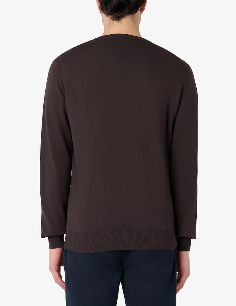 Rinascente Collection Maglia scollo a V in cotone tinto capo - immagine 3 Rinascente Collection Maglia scollo a V in cotone tinto capo - immagine 3