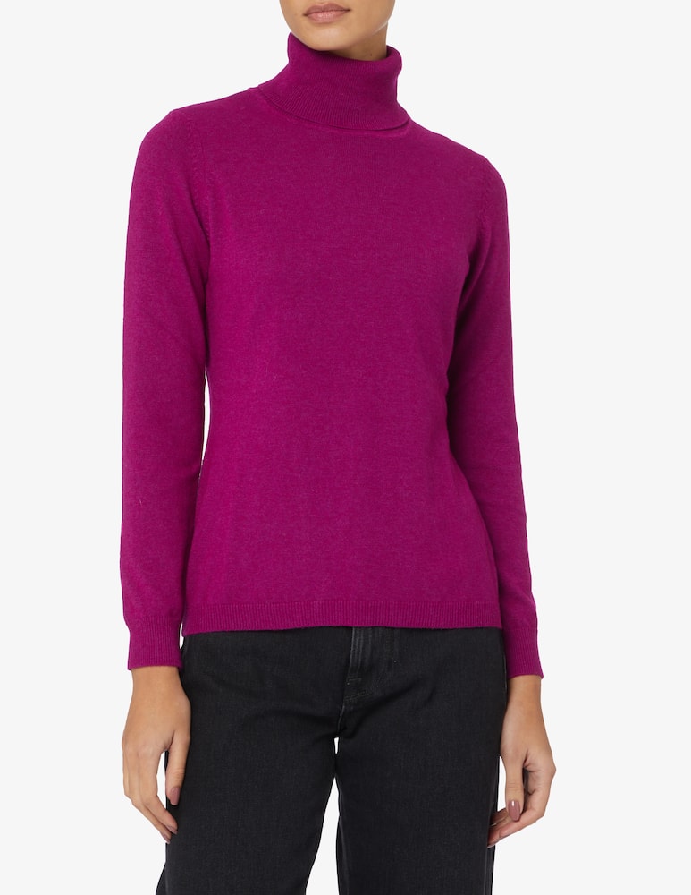Rinascente Collection Long sleeve turtleneck sweater - Violet - picture 1