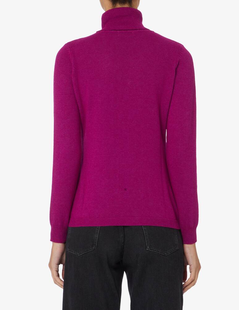 Rinascente Collection Long sleeve turtleneck sweater - Violet - picture 3