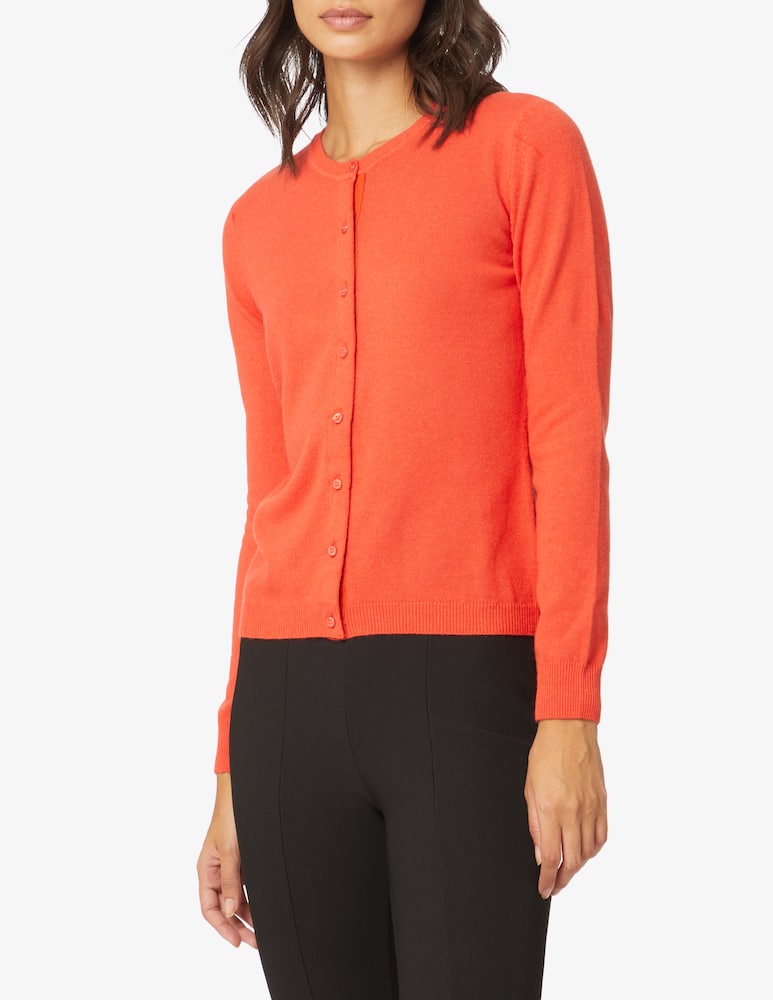 Rinascente Collection Koran neck cardigan - Orange - picture 1 Rinascente Collection Koran neck cardigan - Orange - picture 1