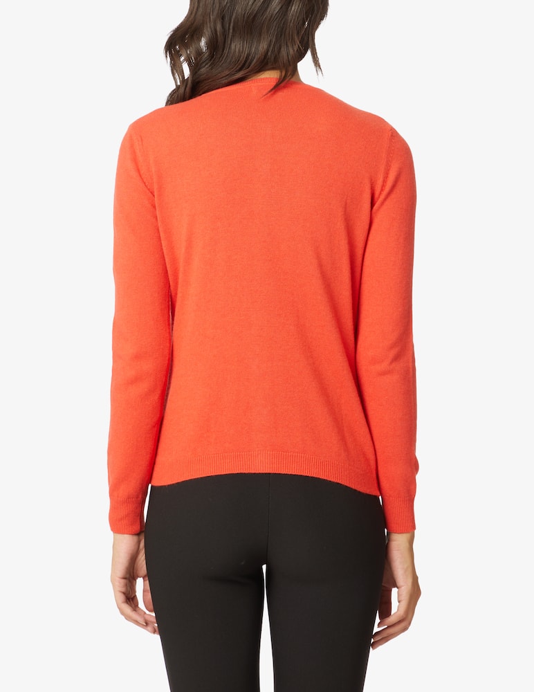 Rinascente Collection Koran neck cardigan - Orange - picture 3 Rinascente Collection Koran neck cardigan - Orange - picture 3