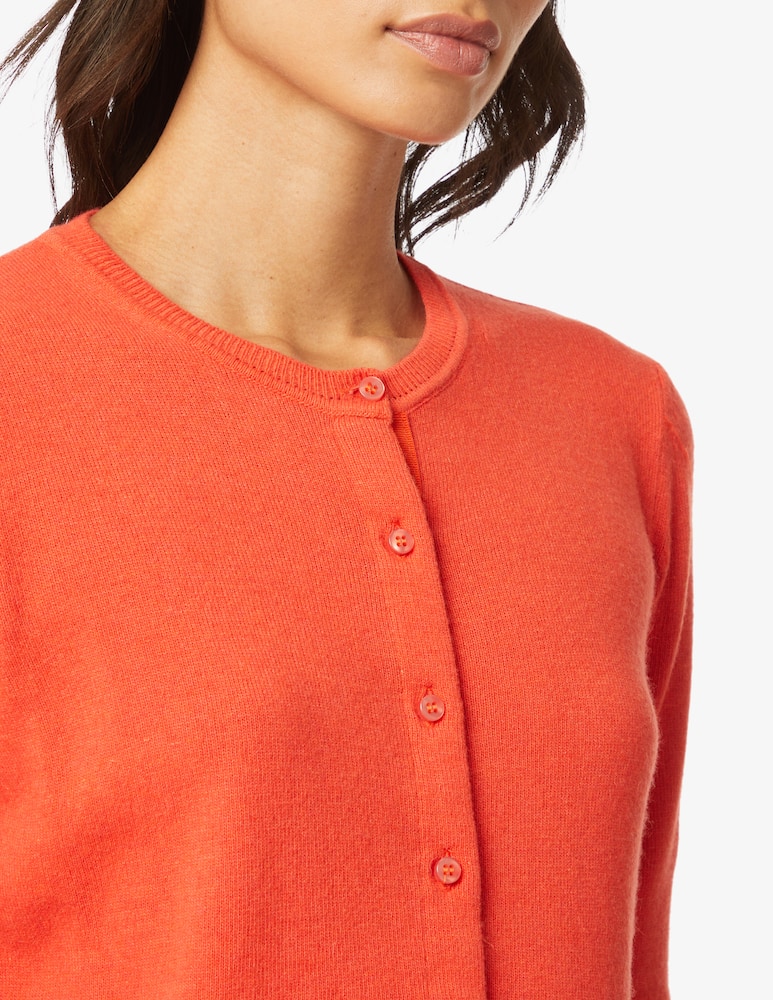 Rinascente Collection Koran neck cardigan - Orange - picture 4 Rinascente Collection Koran neck cardigan - Orange - picture 4