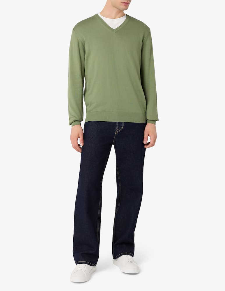 Rinascente Collection V-neck cotton jumper - picture 2 Rinascente Collection V-neck cotton jumper - picture 2