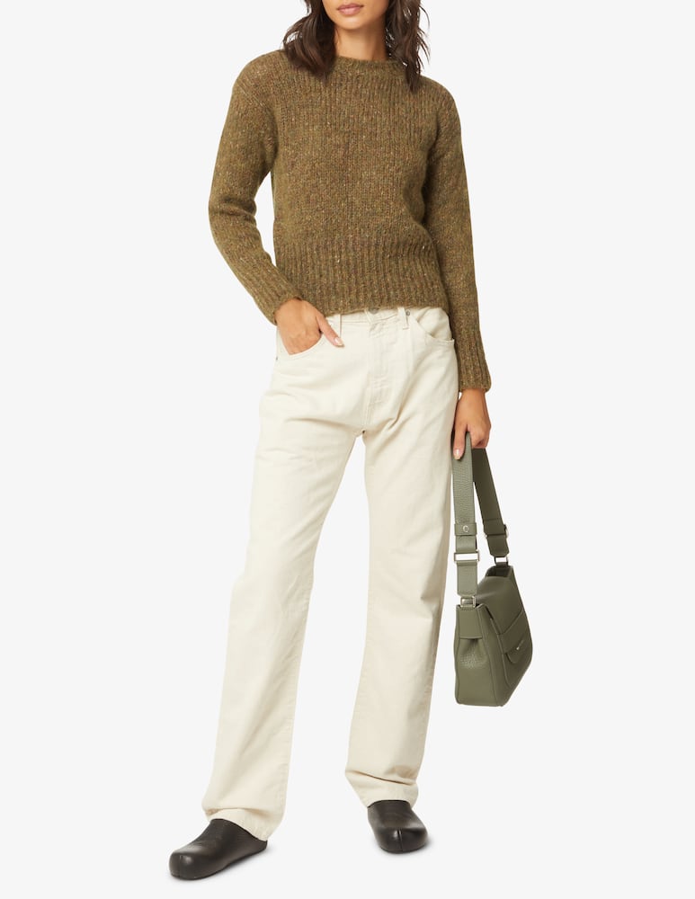 rinascente Rinascente Collection Maglione girocollo in misto mohair - Oliva