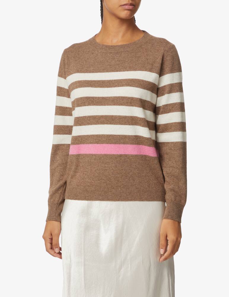 Rinascente Collection Maxi striped sweater - Beige - picture 1 Rinascente Collection Maxi striped sweater - Beige - picture 1