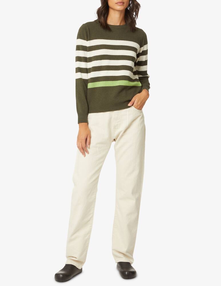 rinascente Rinascente Collection Maxi striped sweater - Olive