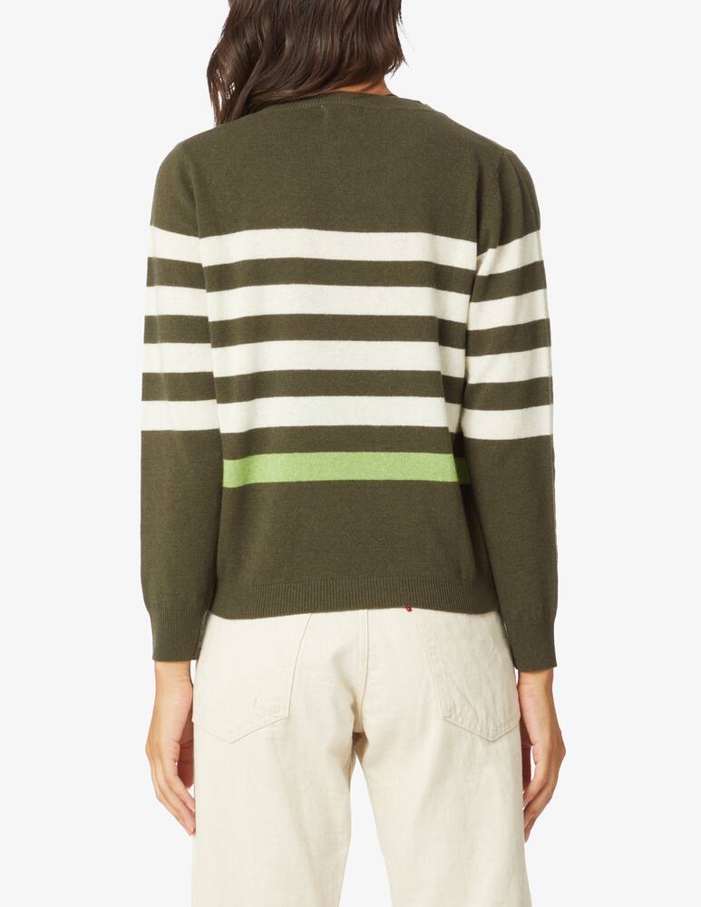 rinascente Rinascente Collection Maxi striped sweater - Olive
