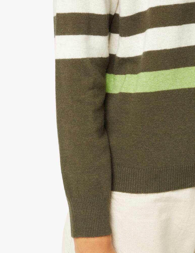 rinascente Rinascente Collection Maxi striped sweater - Olive