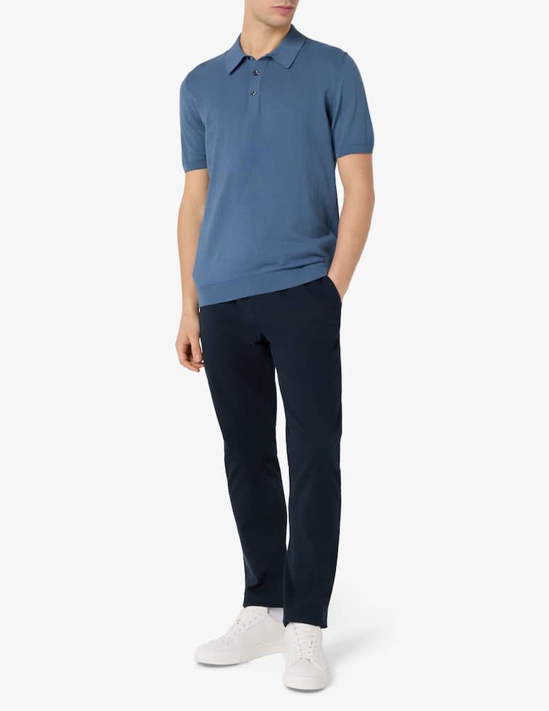 Rinascente Collection Polo in cotone crepe tinto capo - immagine 2 Rinascente Collection Polo in cotone crepe tinto capo - immagine 2
