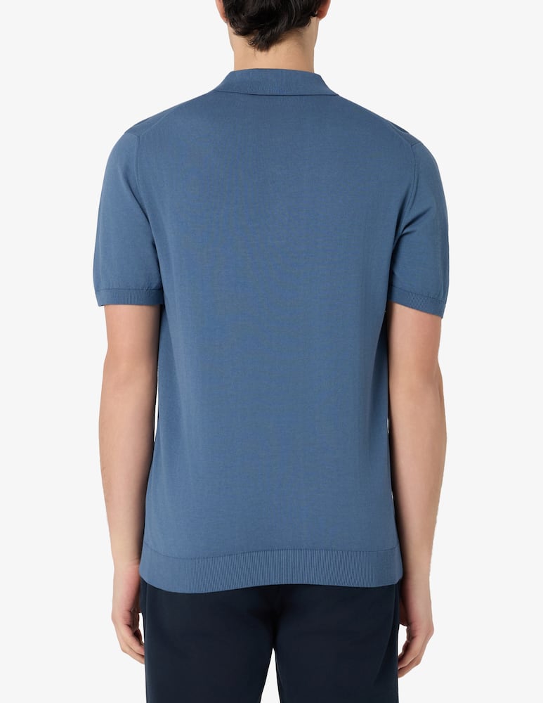 Rinascente Collection Polo in cotone crepe tinto capo - immagine 3 Rinascente Collection Polo in cotone crepe tinto capo - immagine 3