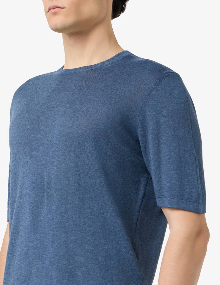 Rinascente Collection Linen blend crewneck t-shirt - picture 4 Rinascente Collection Linen blend crewneck t-shirt - picture 4